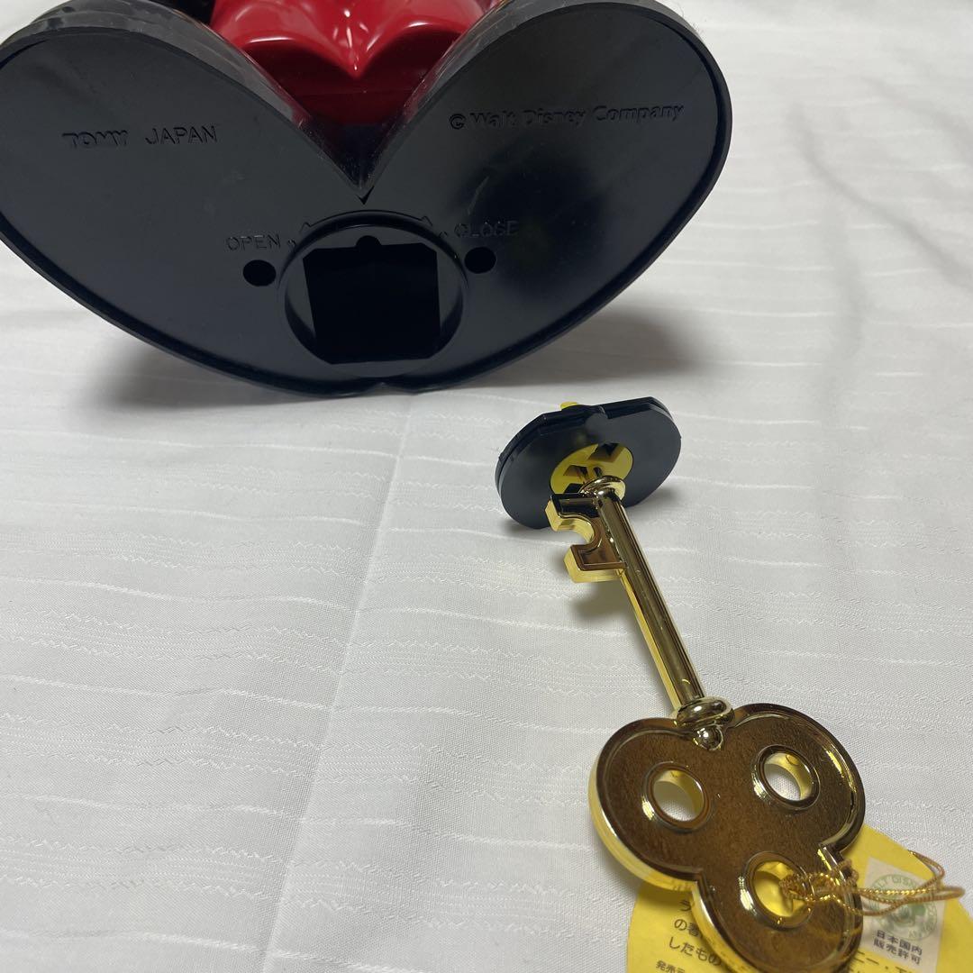 昭和レトロ.デッドストック.TOMY.ミッキーのリッチマンバンク黄金の鍵付き