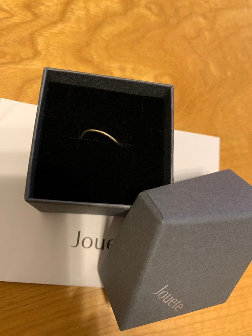 本物 箱なし Jouete ウェーブ 3号 K10YG ピンキーリング リング