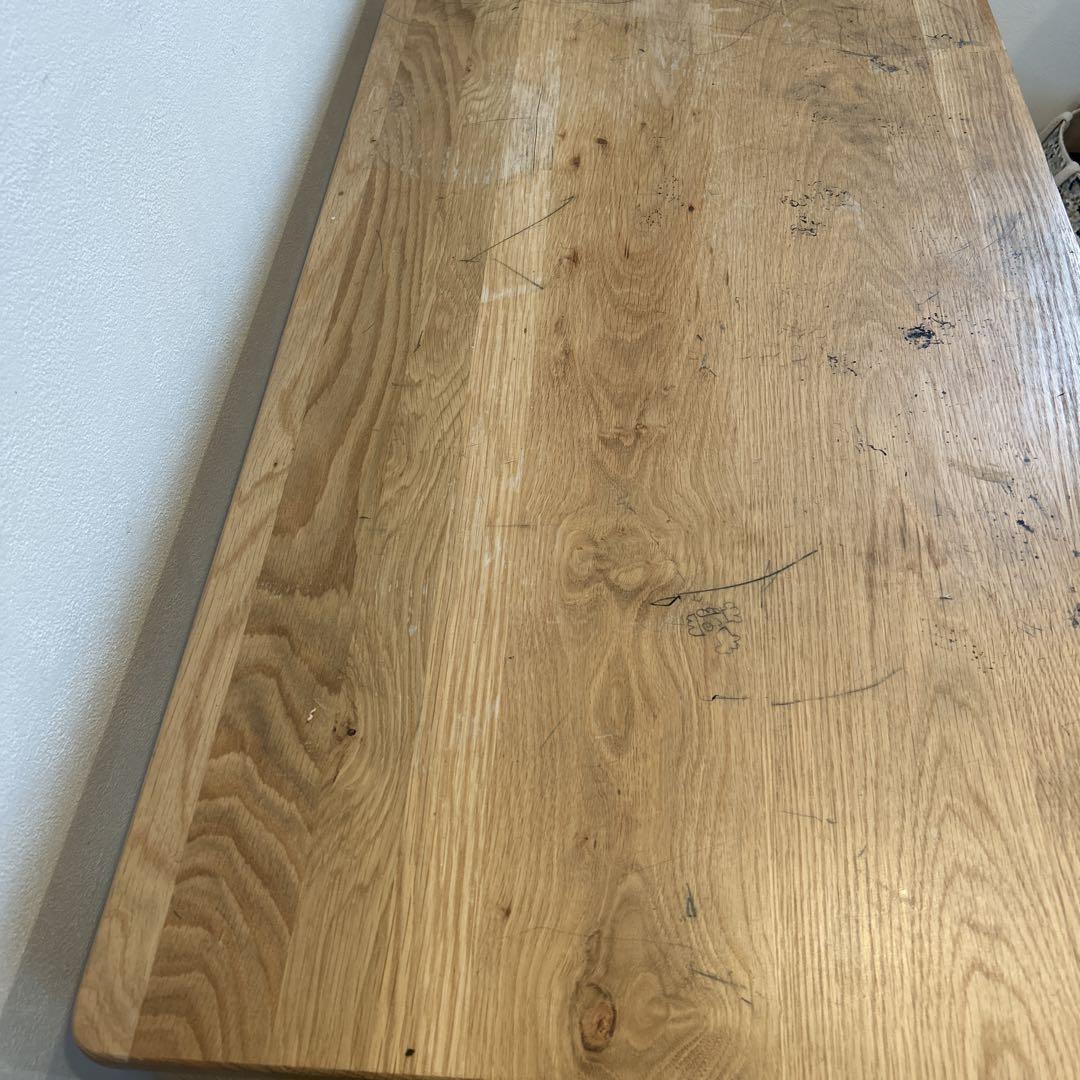 オーク無垢材デスク　無印良品