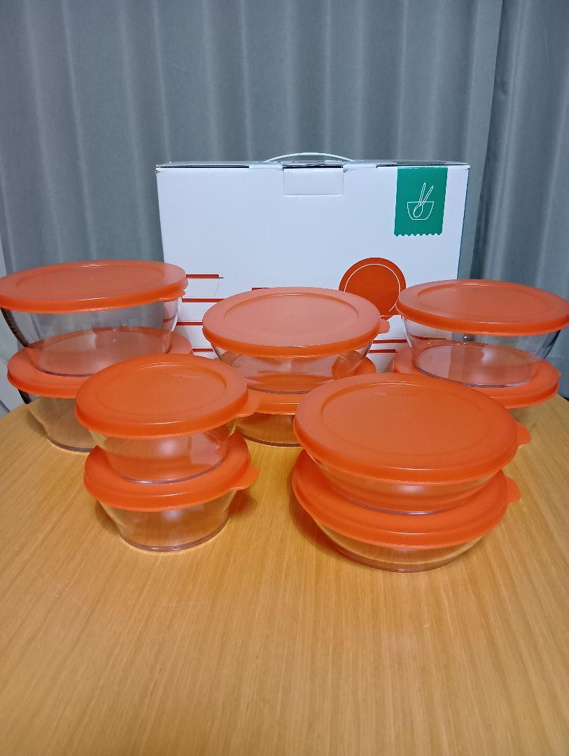 タッパーウェア　クリスタルディッシュ　食品保存容器10個セット