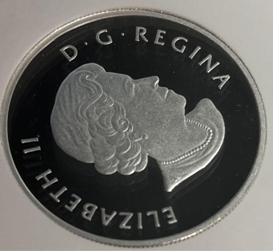 最高鑑定FR2016年25ドルカナダ銀貨ピエフォートNGC PF70UC紋章 画像8