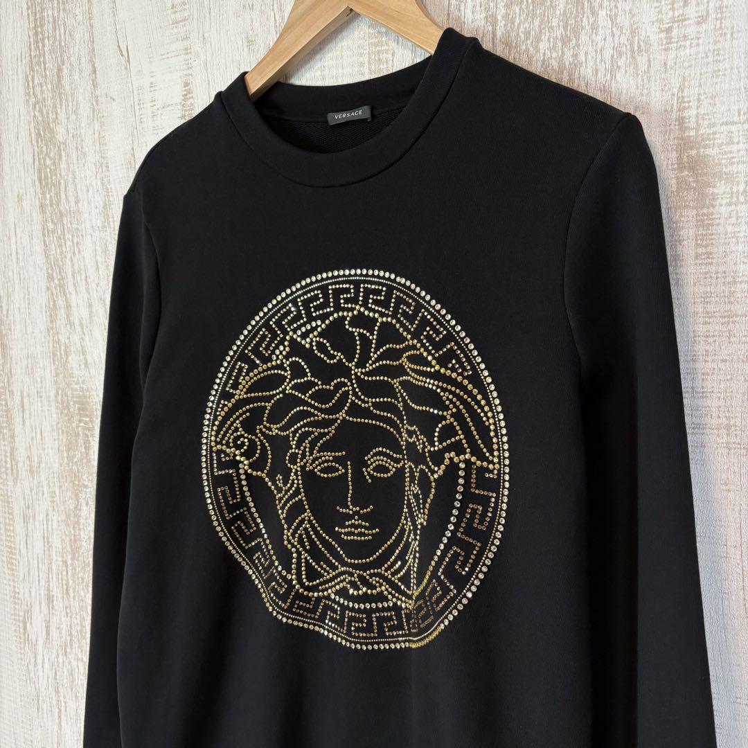 アメージングタイランド・グランドセール VERSACE 極美品 ヴェルサーチ トレーナー メドゥーサ ストーン トップス