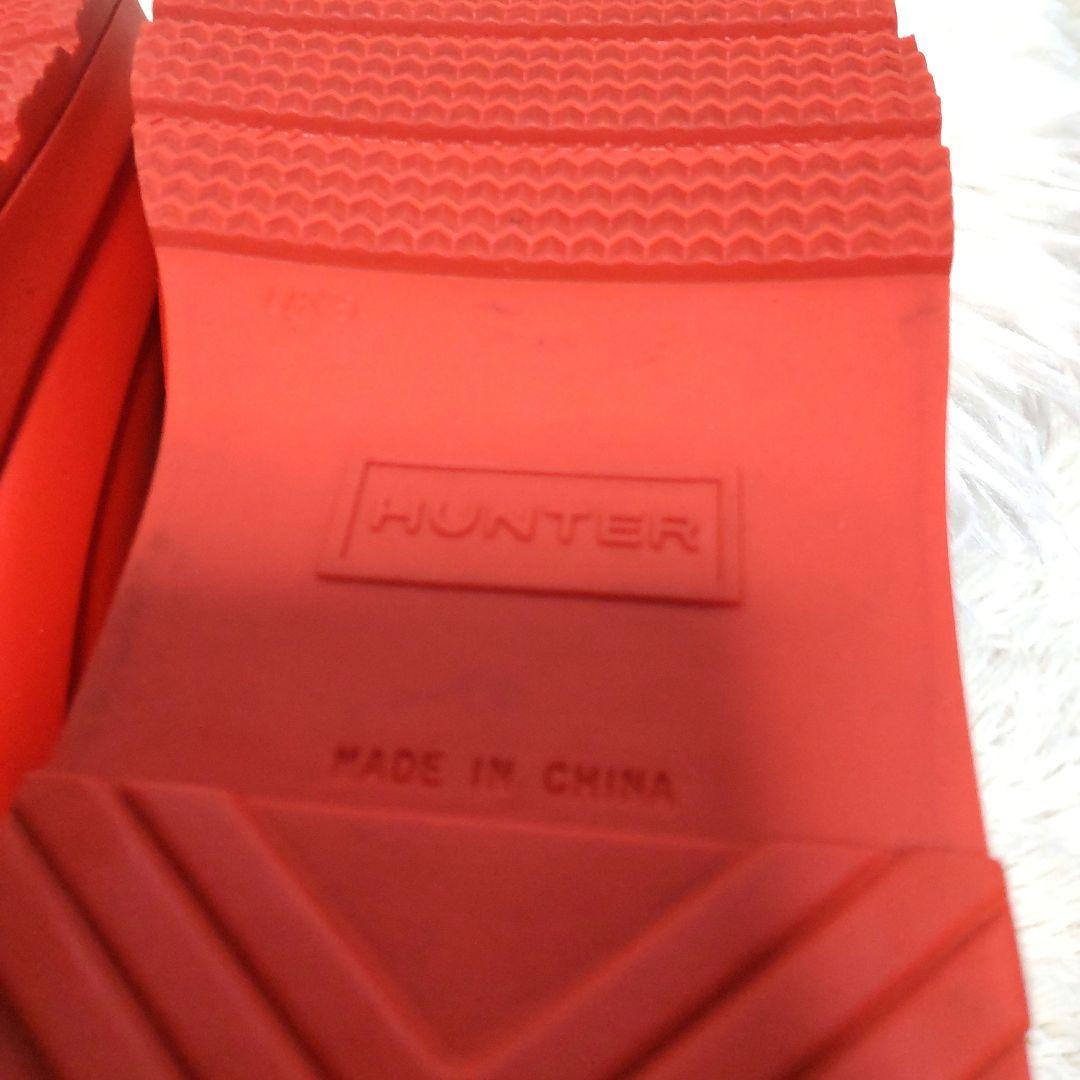 HUNTER ハンター レインブーツ ショート レッド 24