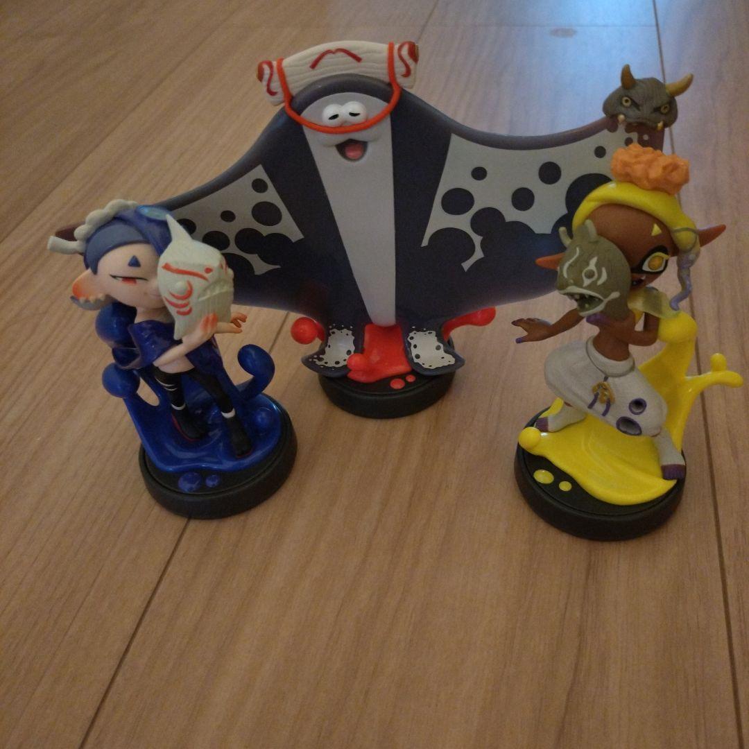 amiibo すりみ連合 フウカ ウツホ マンタロー スプラトゥーン3 コジャケ Amazon.co.jp: amiibo すりみ連合セット[フウカ／ウツホ