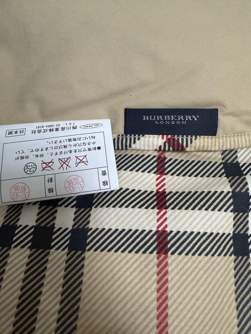 BURBERRY LONDON 羽毛ひざ掛け西川産業日本製　ベージュ