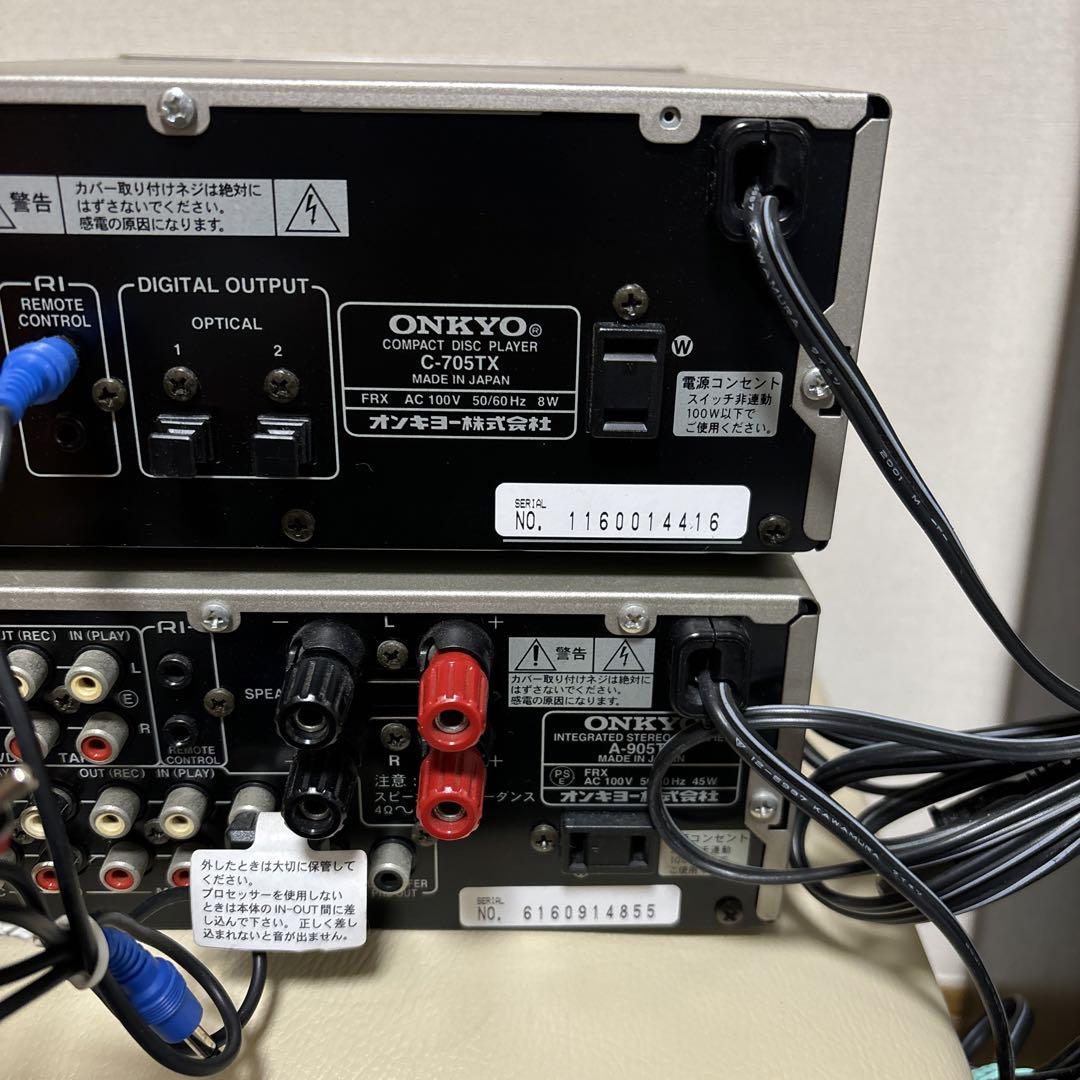 ONKYO C-705TX & A-905TX セット ジャンク