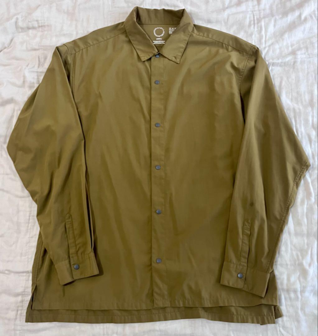 山と道 bamboo shirts バンブーシャツ Dull Gold Lサイズ