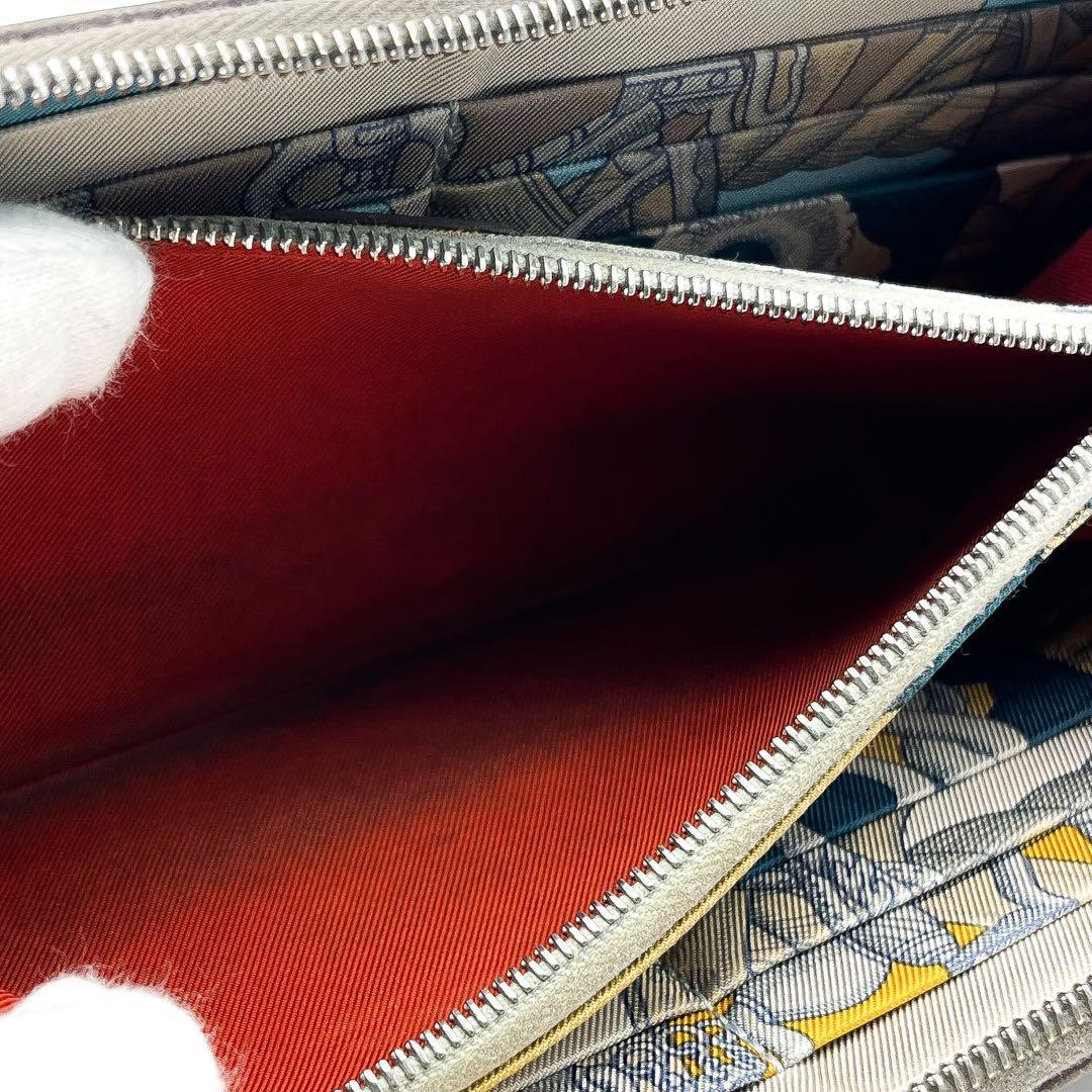 HERMES【最高級美品人気カラー】アザップロングシルクインラウンドファスナー