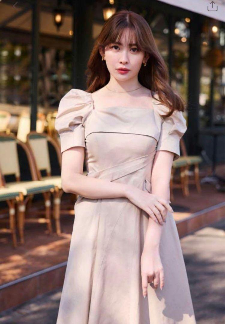 Herlipto Troncais Puff Sleeve Dress Mサイズ