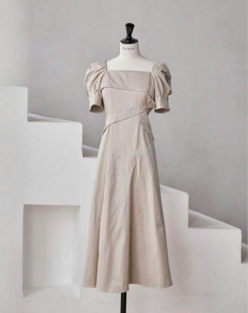 Herlipto Troncais Puff Sleeve Dress Mサイズ