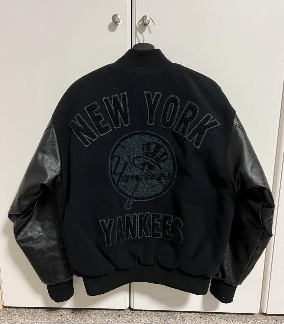 【早い物勝ち】New York Yankees ヴァーシティジャケット 黒 早い物勝ち】New York Yankees ヴァーシティジャケット 黒
