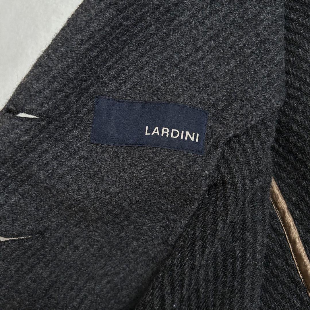 【美品】LARDINI 46 ピーコート ウール イタリア製 グレー