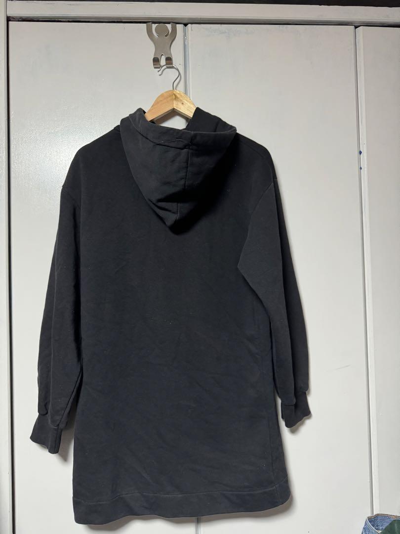zara レディース 黒 パーカー s