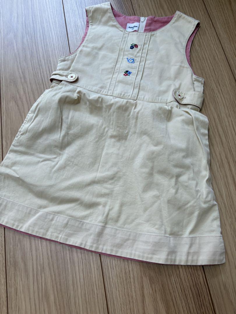 美品 ファミリア ワンピース 100 - メルカリ