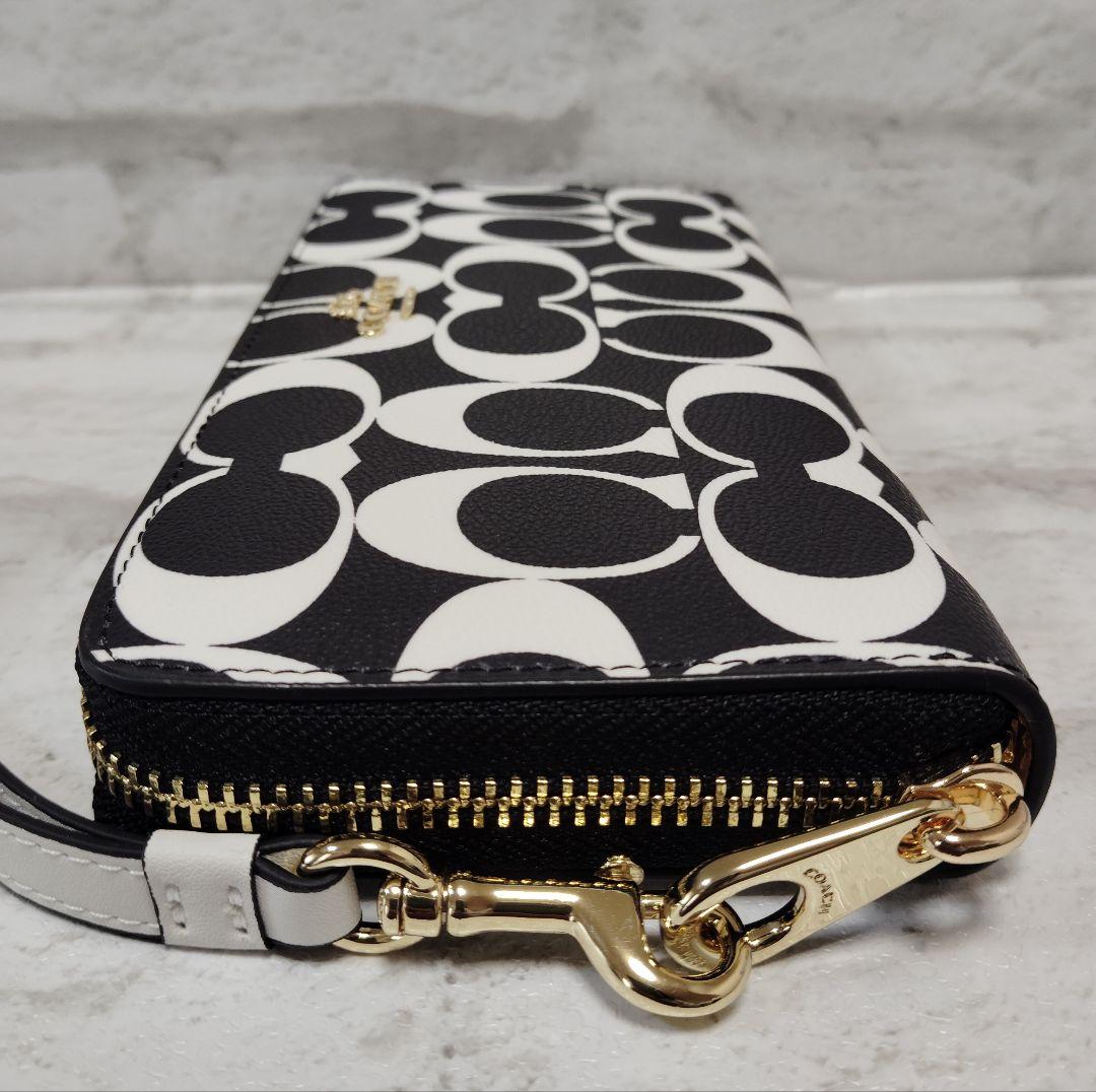 COACH 　長財布 　ブラックマルチ