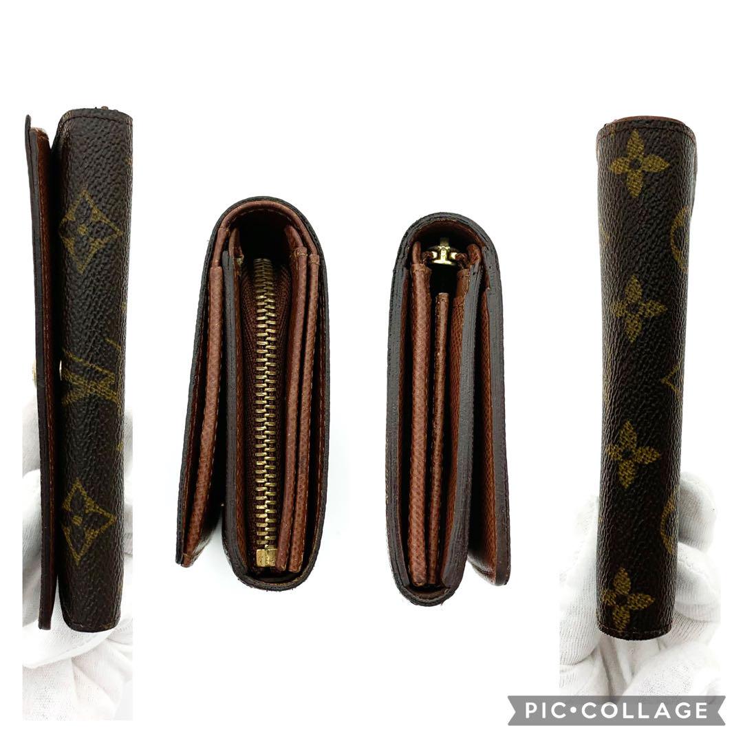 【超極美品】 ルイヴィトン モノグラム ポルトフォイユ トレゾール 二つ折り財布 極上美品ルイヴィトン モノグラム トレゾール 二つ折り