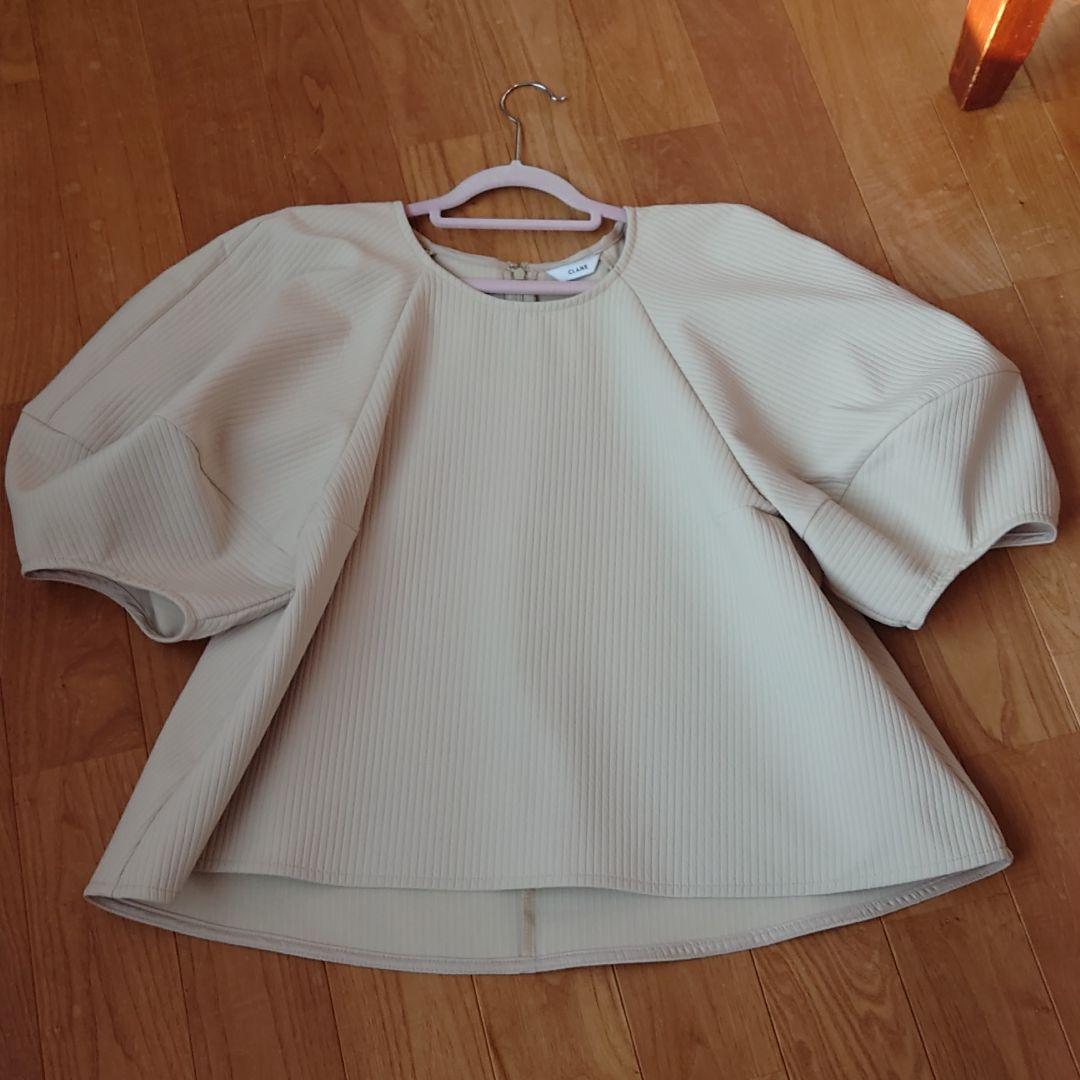 シャツ CLANE STRIPE QUILT PUFF TOPS ランタンスリーブ RHaqK 日経トレンディ 【CLANE】STRIPE QUILT TOPS PUFF Tシャツ/カットソー(半袖/袖なし)
