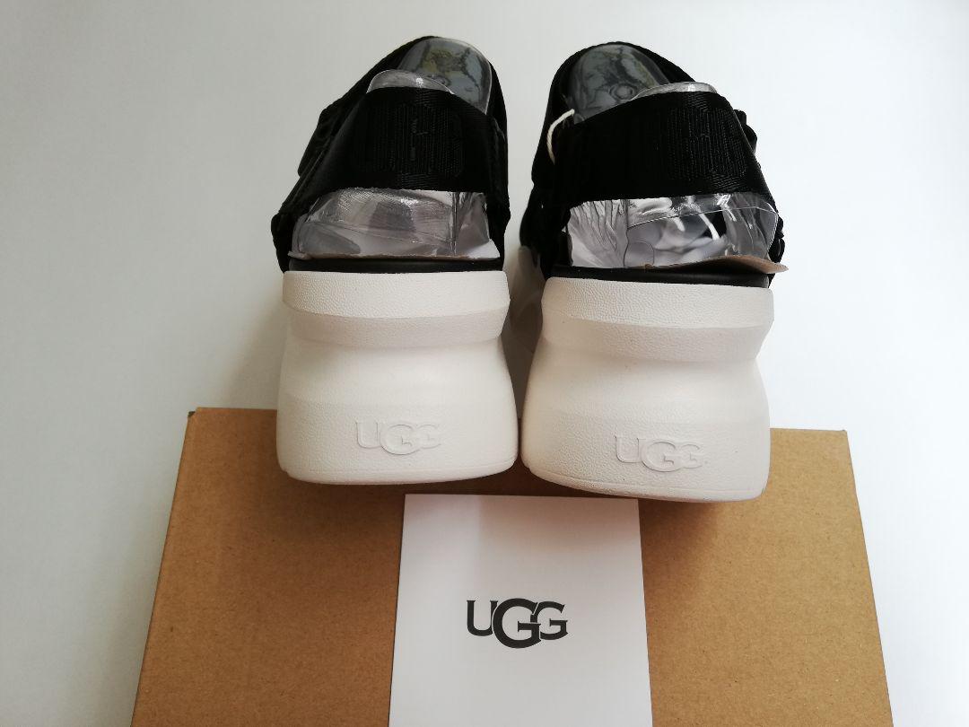 33%割引ブラック系,25cm男女兼用 【新品】UGG ロゴテープ 厚底 早割販売中 ロインツ (オランダ 新品定価¥28600 )39745ダリア 37 サンダル