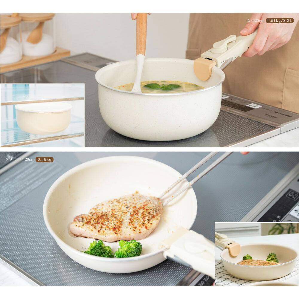 新品❤️PASSO 取っ手が取れる フライパン 16点セット IH・ガス火対応✨
