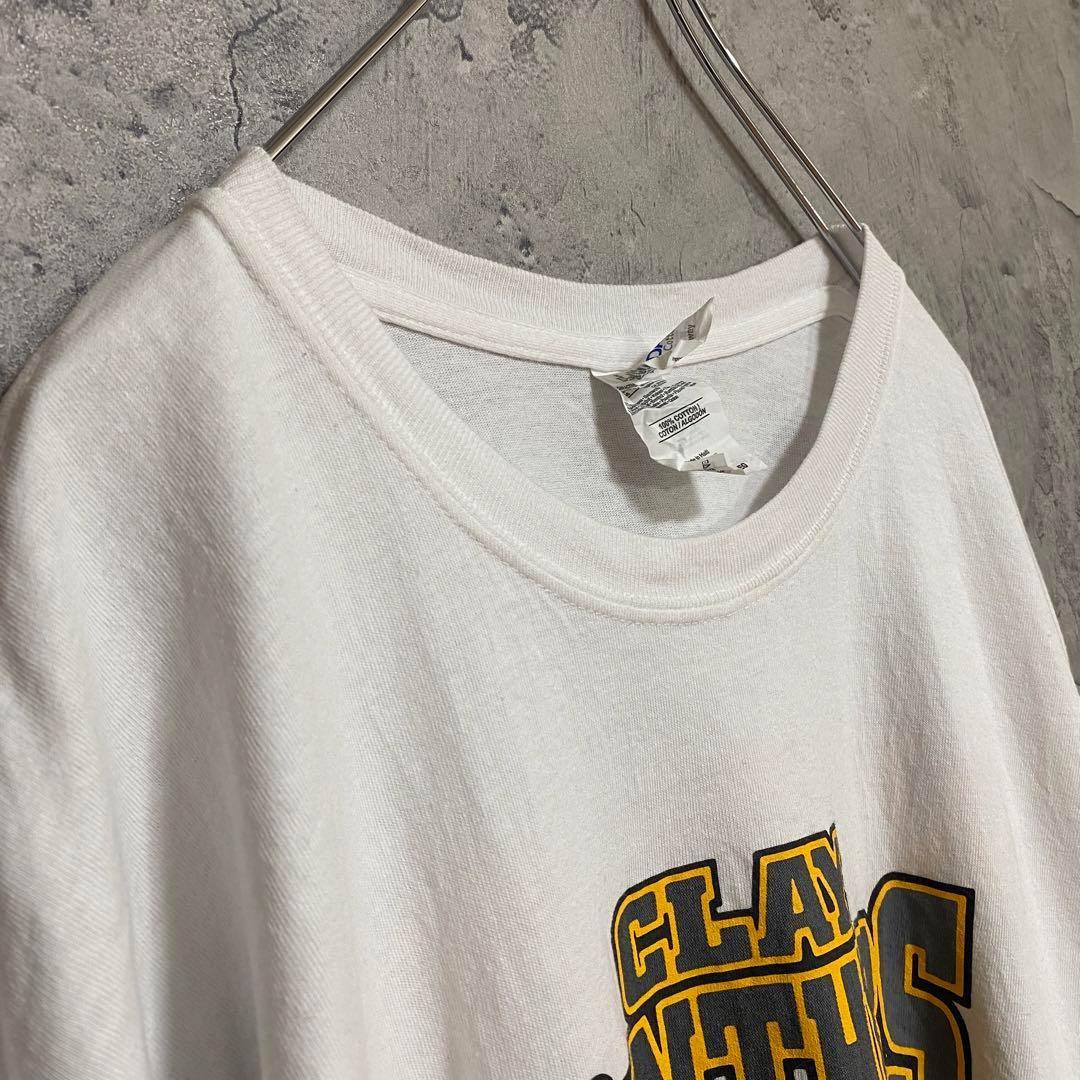 ギルダン 古着 アメリカ輸入 両面プリント Tシャツ 半袖 白色 XL ゆるだぼ