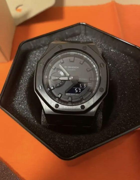 HOT100%新品 G-ショック ブラックメタルカスタム zd0Kj-m51248249068 カシオークGA-2100-1A1JF 2022正規品