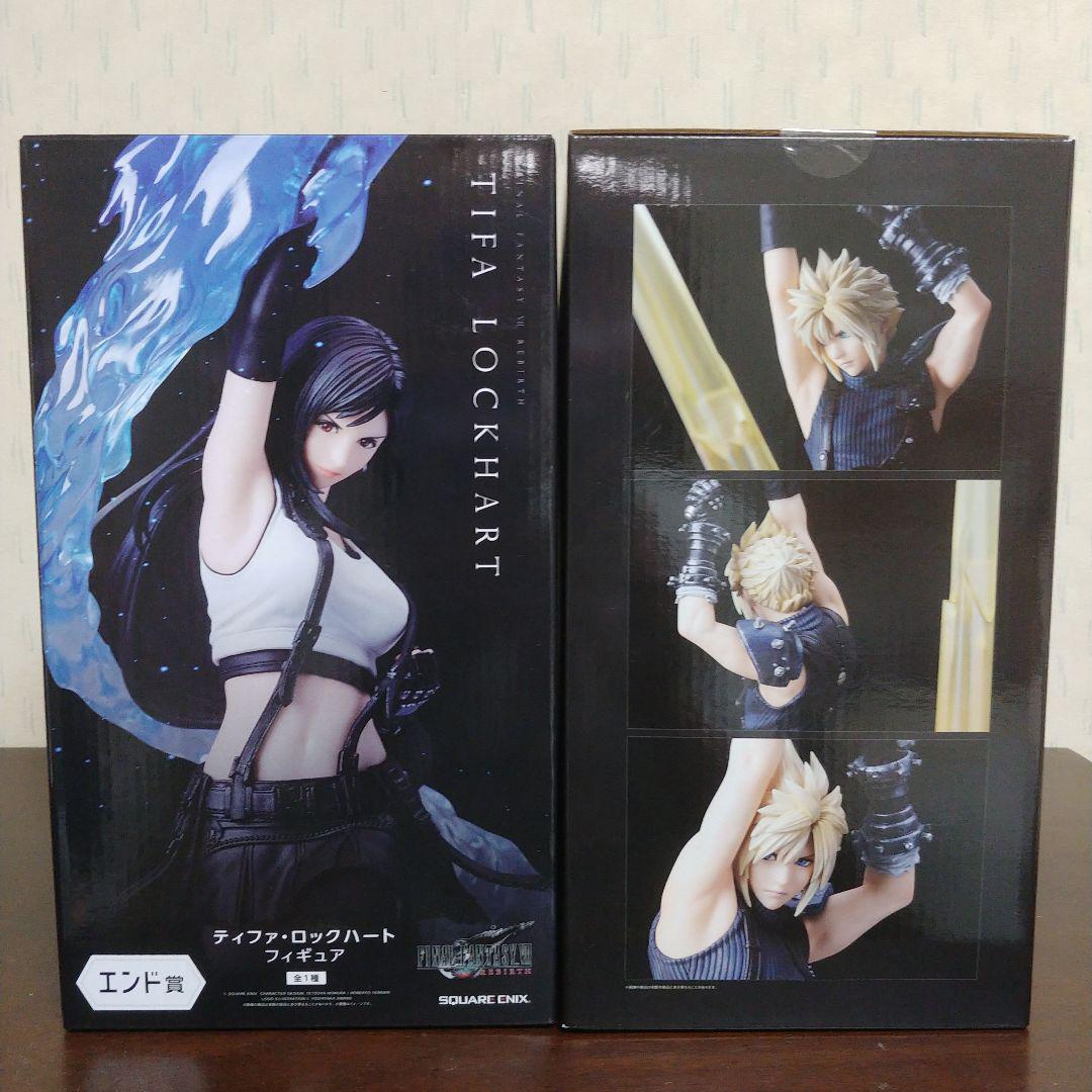 ファイナルファンタジー　フィギュア　発売記念くじ　A　クラウド　エンド　ティファ