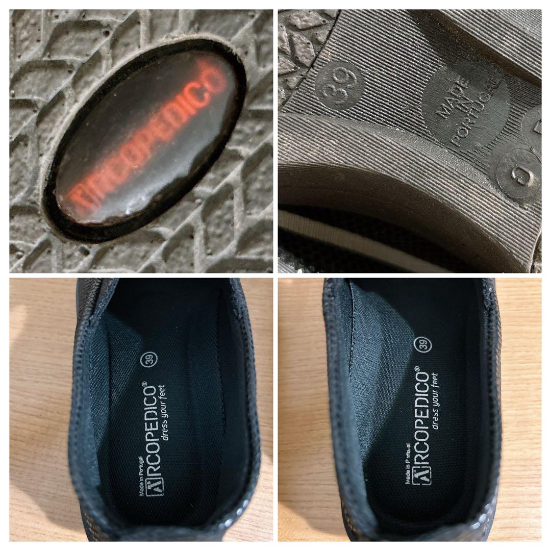 未使用級☆ARCOPEDICOフラットパンプス ストラップ 超軽量 25cm