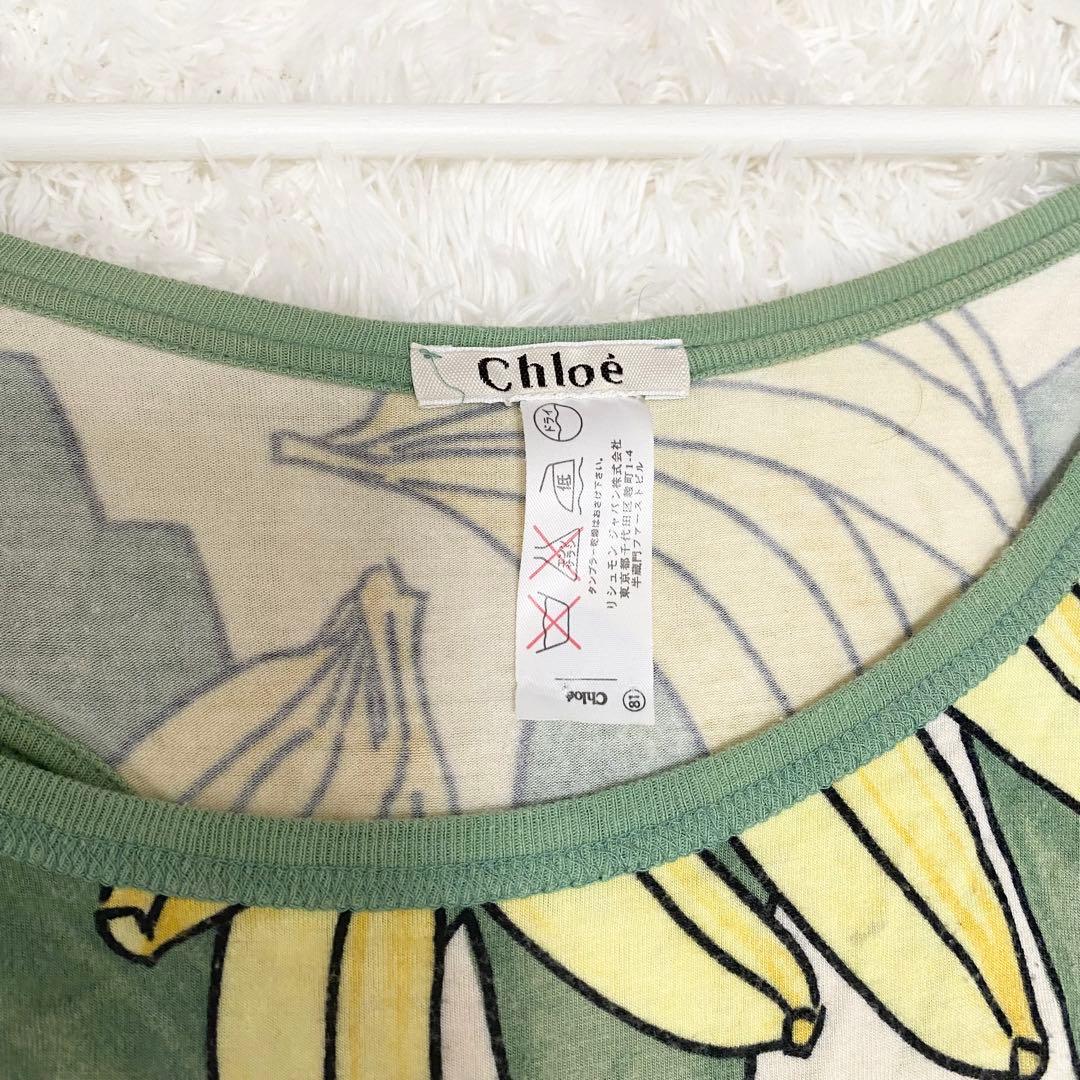 即出荷】 【希少✨】クロエ バナナ 長袖 カットソー 派手 ボタニカル