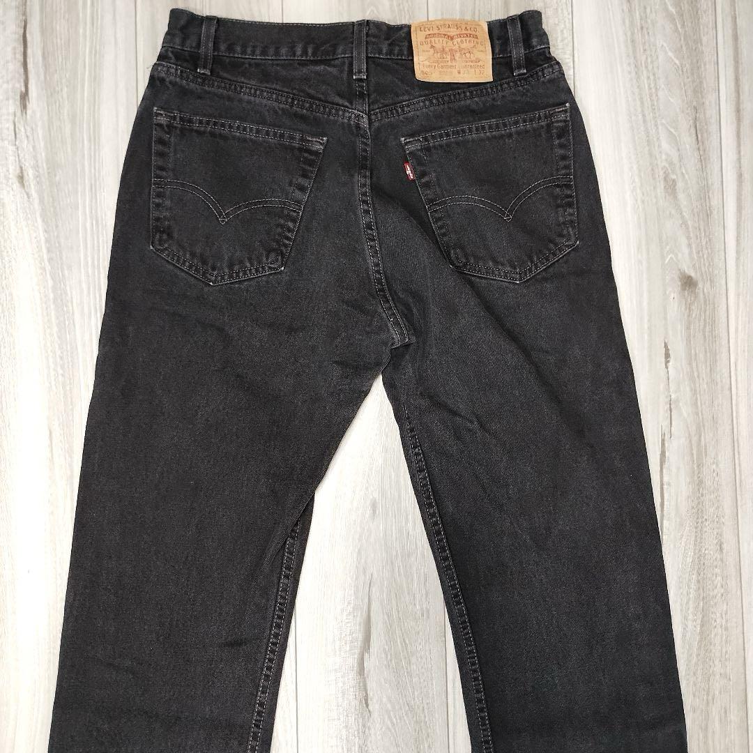 極美品 levis usa製 リーバイス デニム サルファブラック 後染め