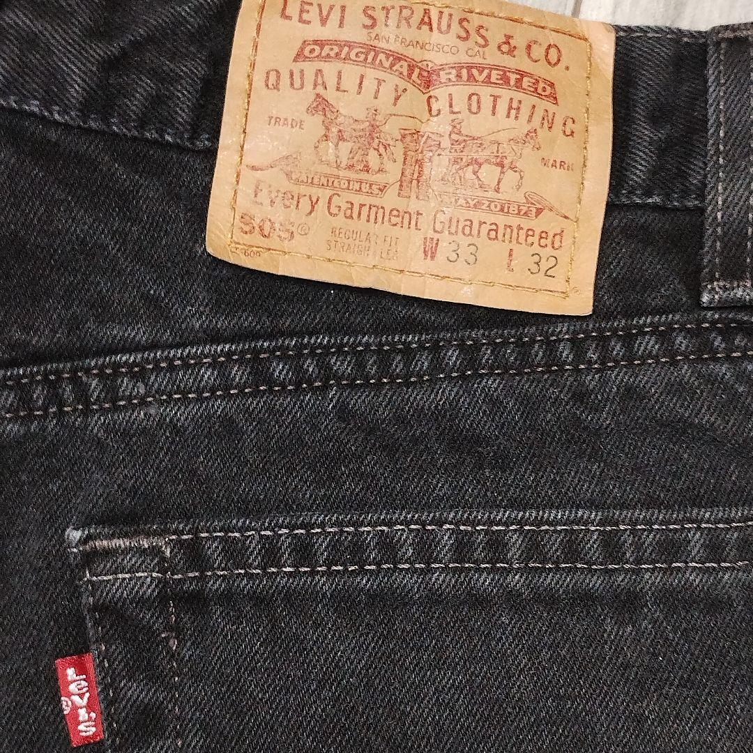 極美品 levis usa製 リーバイス デニム サルファブラック 後染め