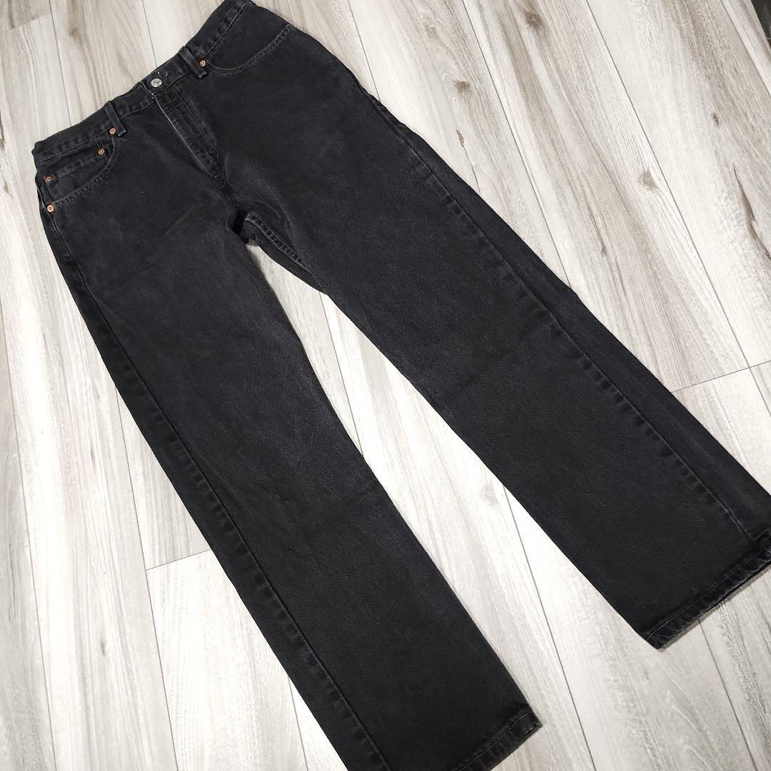 極美品 levis usa製 リーバイス デニム サルファブラック 後染め