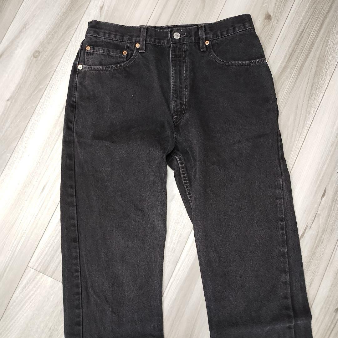 極美品 levis usa製 リーバイス デニム サルファブラック 後染め