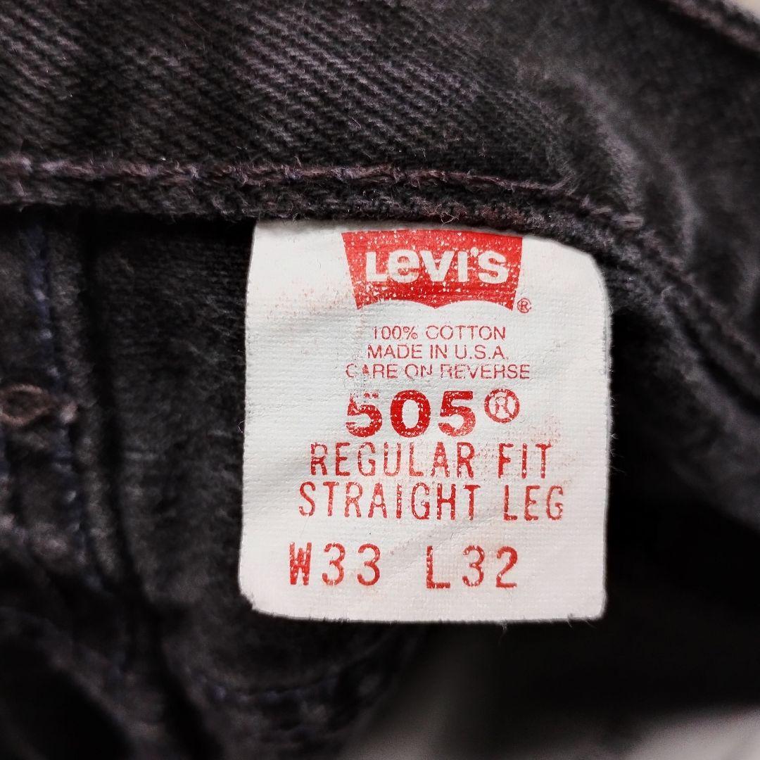 極美品 levis usa製 リーバイス デニム サルファブラック 後染め