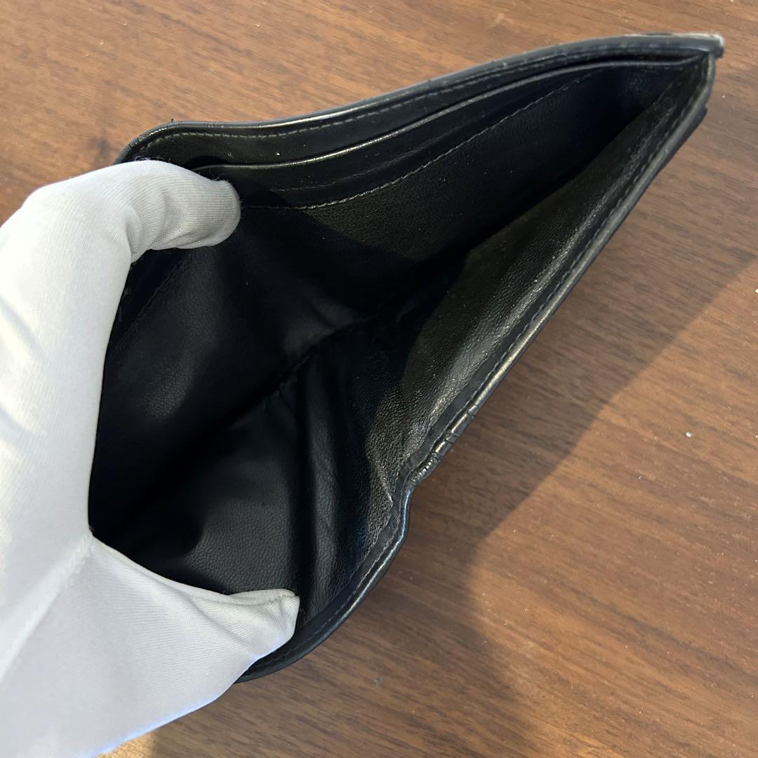 BOTTEGA VENETA ボッテガヴェネタ イントレチャート 折財布 黒