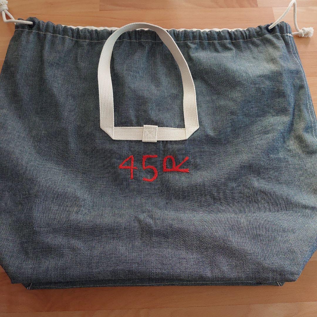 デニム LAUNDRY刺繍 バッグ 45R