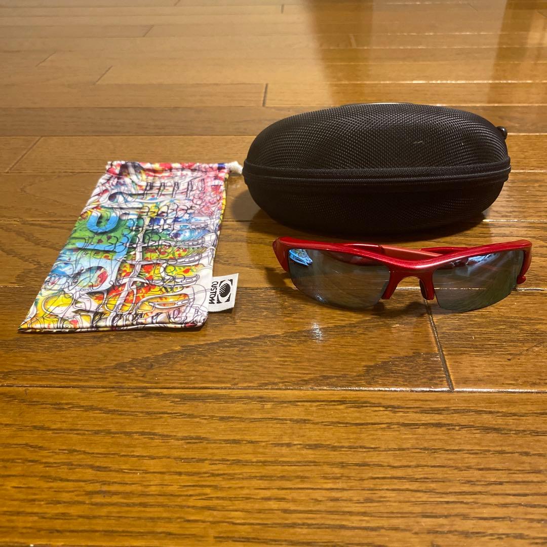 Oakley スポーツサングラス レッド
