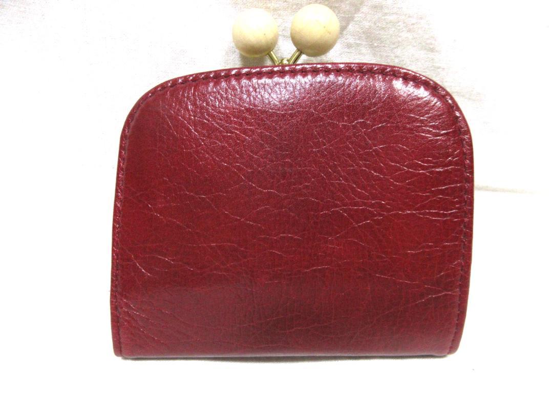 folna フォルナ　ウッドボール　がま口　折財布　未使用品
