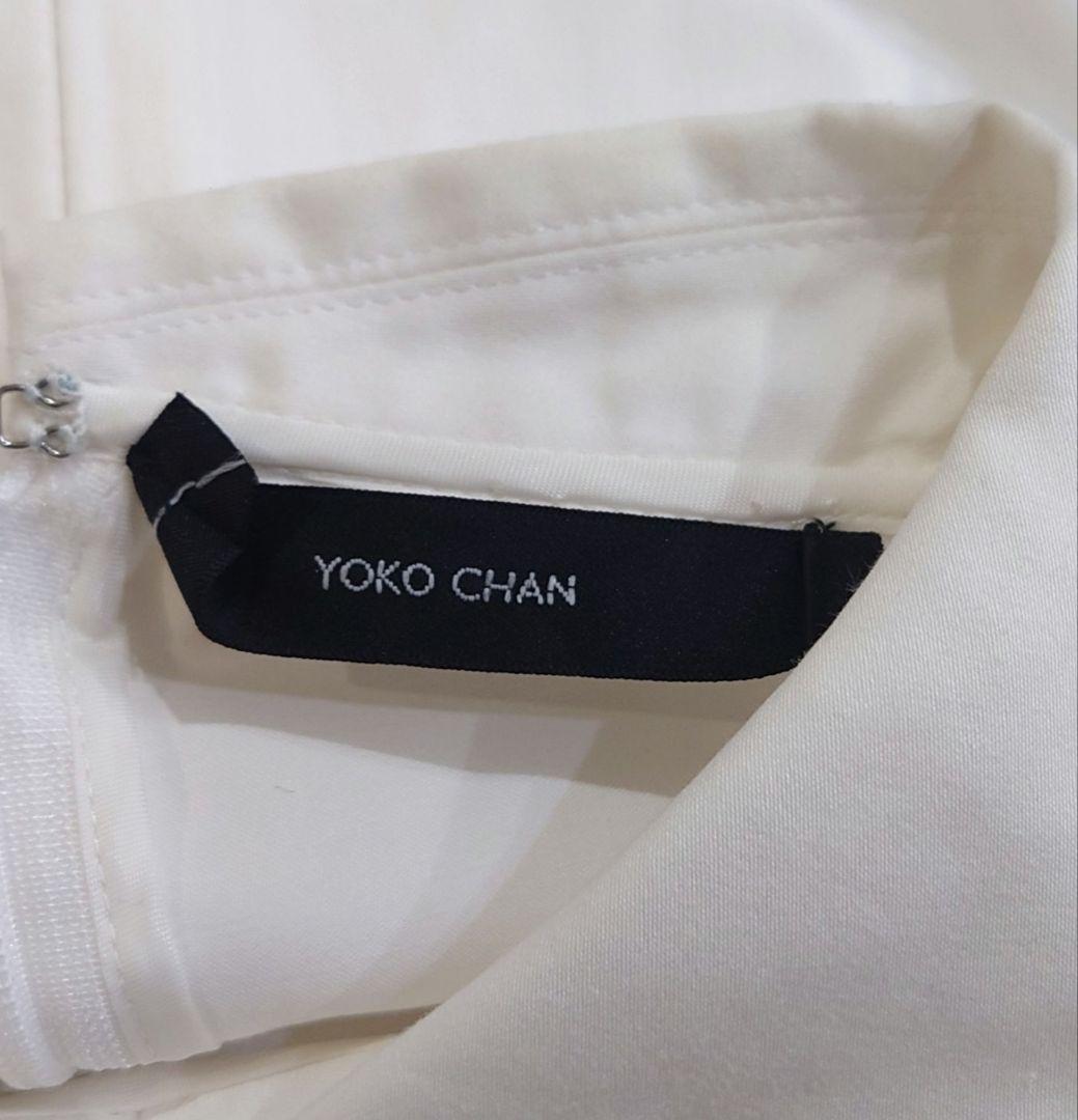 YOKO CHAN ヨーコチャン バルーンスリーブヘムギャザーブラウス トップス