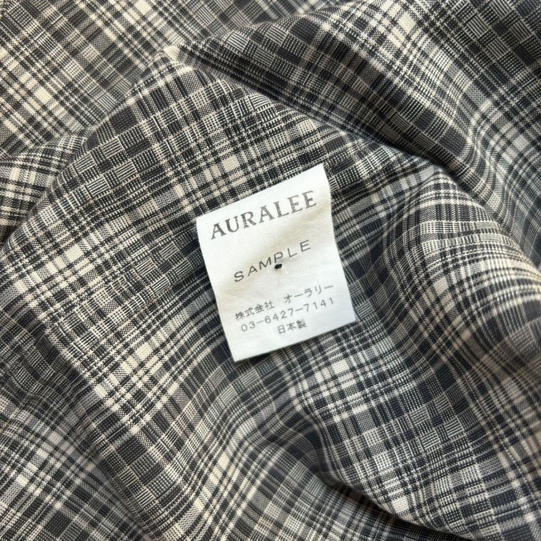 auralee チェックシャツ メンズ