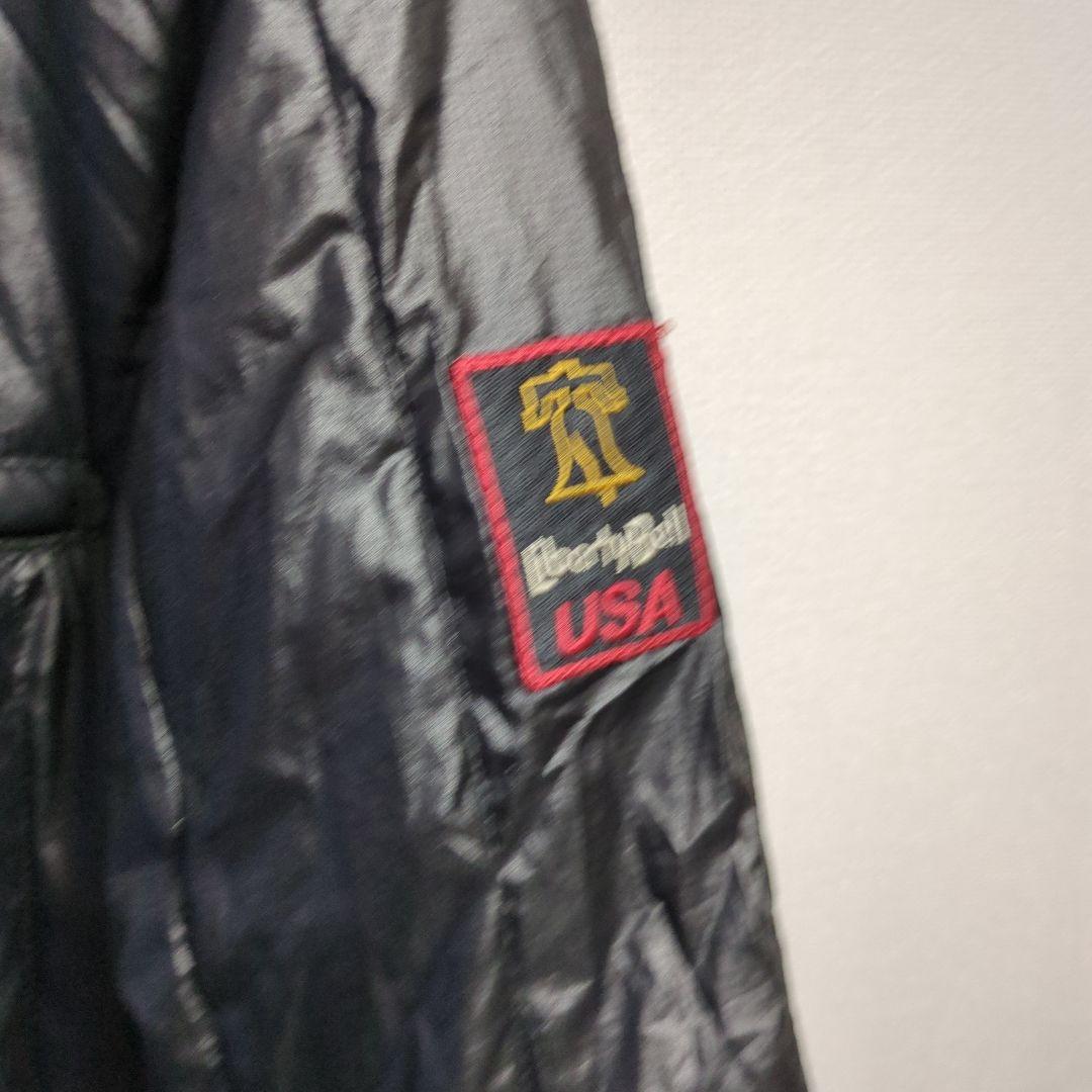 Liberty Bell ダウンジャケット リバーシブル　刺繍ロゴ　ワッペン　Ｌ mdprevattcaulkingandwaterproofing.com