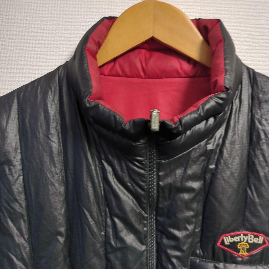 Liberty Bell ダウンジャケット リバーシブル　刺繍ロゴ　ワッペン　Ｌ mdprevattcaulkingandwaterproofing.com