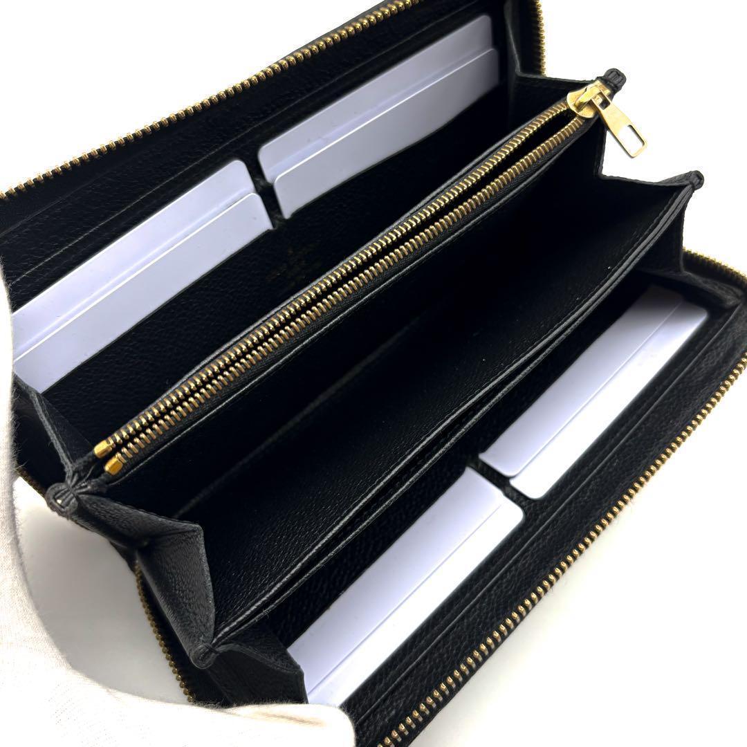 【極美品✨】ルイヴィトン アンプラント ジッピーウォレット 長財布 黒