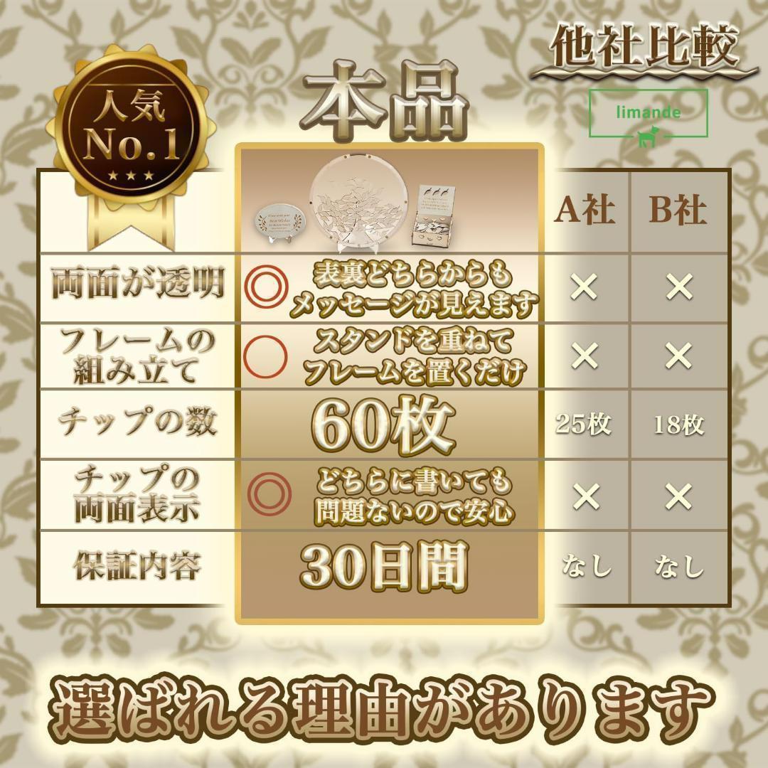 ✨稀少✨ ウェディングドロップス 木の葉型チップ ５０枚付き ３０×３０ｃｍ