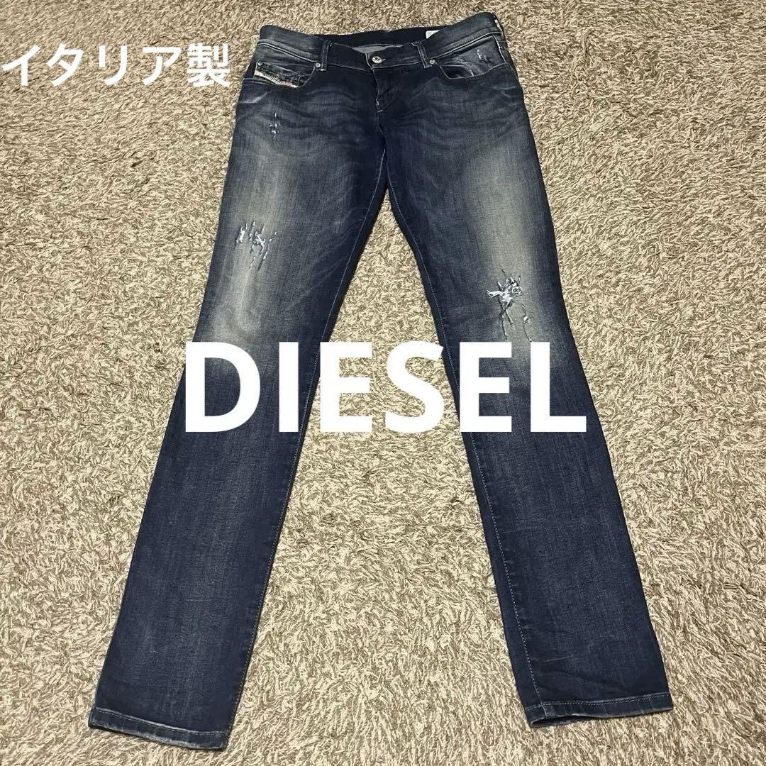 DIESEL ディーゼル デニム ダメージ ストレッチ ジーンズ イタリア製