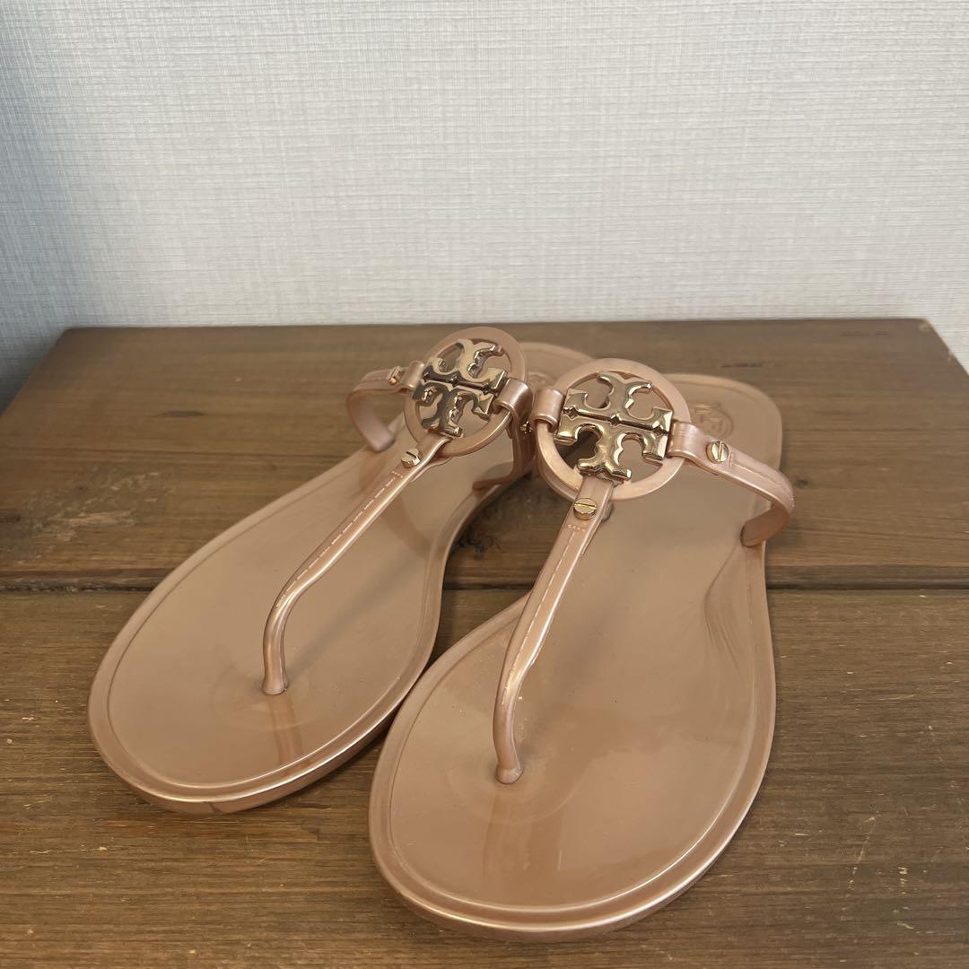 【美品】TORY BURCH トリーバーチ ベージュサンダル トングサンダル　7