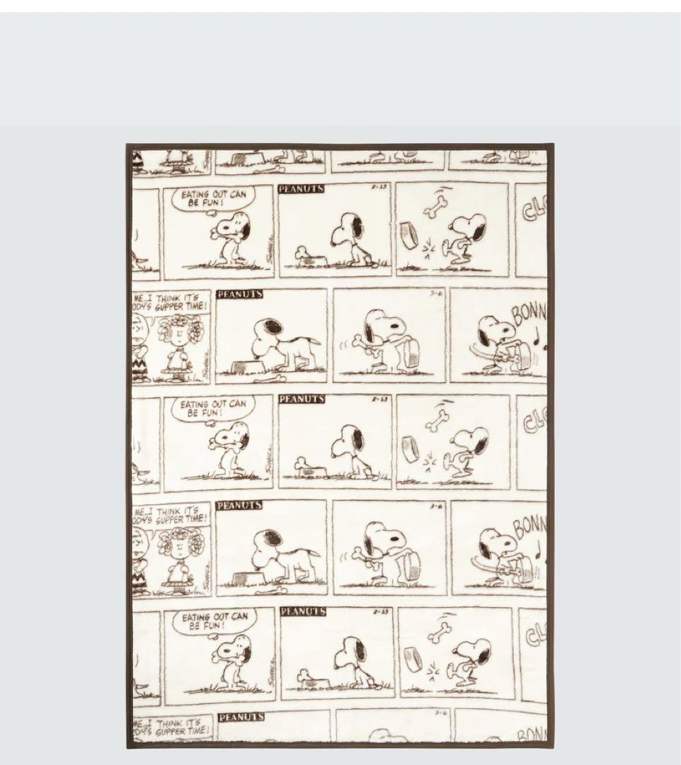 未開封　ユニクロ　peanuts スヌーピー　ヒートテック　毛布　ダブルサイズ