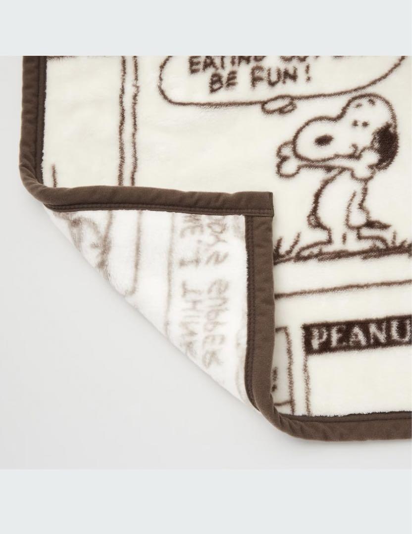 未開封　ユニクロ　peanuts スヌーピー　ヒートテック　毛布　ダブルサイズ