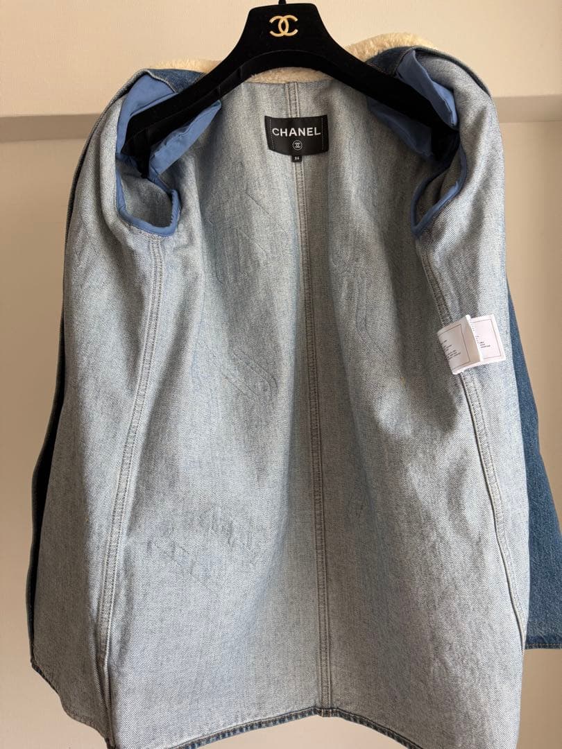 シャネル ジャケット コート ブルーデニム アウター ココマーク