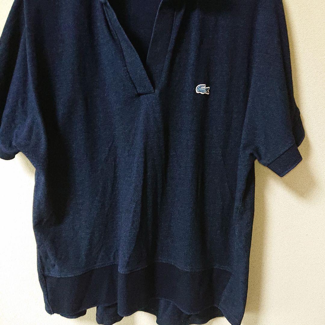 LACOSTE ラコステ インディゴ スキッパー ネック ポロシャツ
