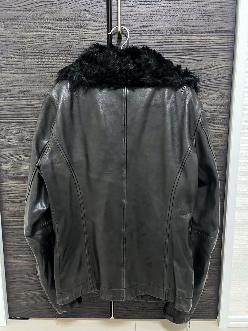 定価¥126,000 SHELLAC シェラック カルガンラムファー ライダース